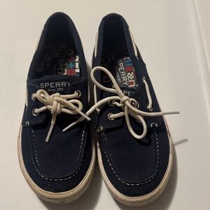 Sperry Kids Navy and White Sneakers